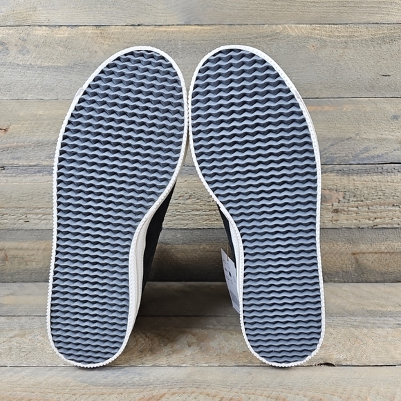 adidas Nizza 2 Lea Men's Originals Leather High Tops Carbon/ White - Picture 6 of 12